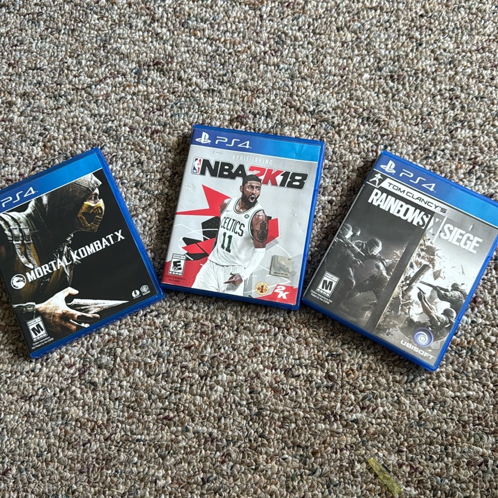 Sony PlayStation Games White and Red Collection